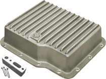 GM Powerglide deep aluminum transmission pan and high flow filter extension